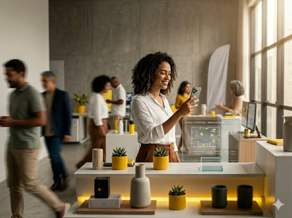 Experiência figital: físico e digital conectados pela Connect-IN
